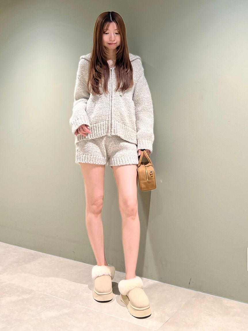 SNIDEL「ロービングニットフーディー」|ニット・セーター|