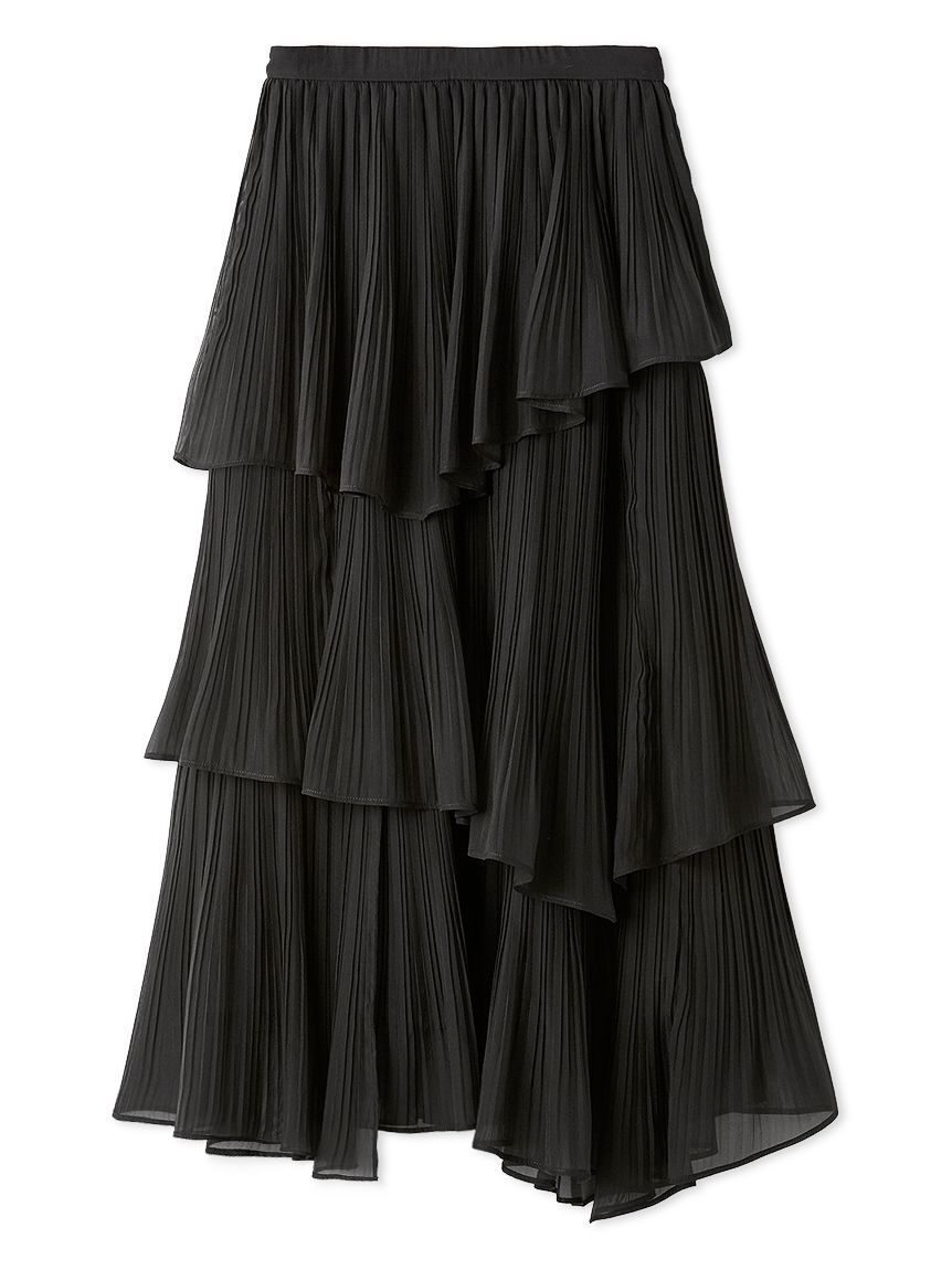 SNIDEL「Sustainableプリーツティアードロングスカート」|スカート|CGRY