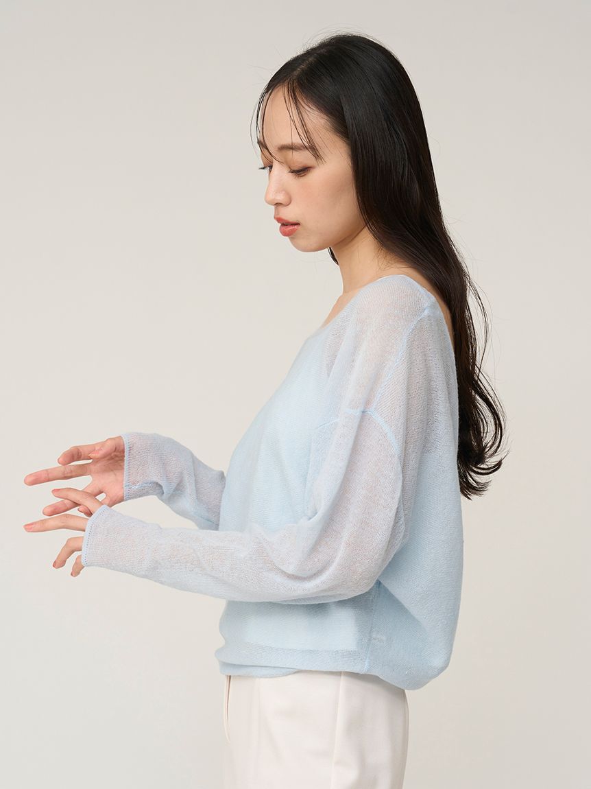 SNIDEL「2WAYベビーアルパカニットプルオーバー」|ニット・セーター|