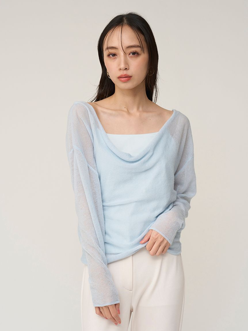 SNIDEL「2WAYベビーアルパカニットプルオーバー」|ニット・セーター|