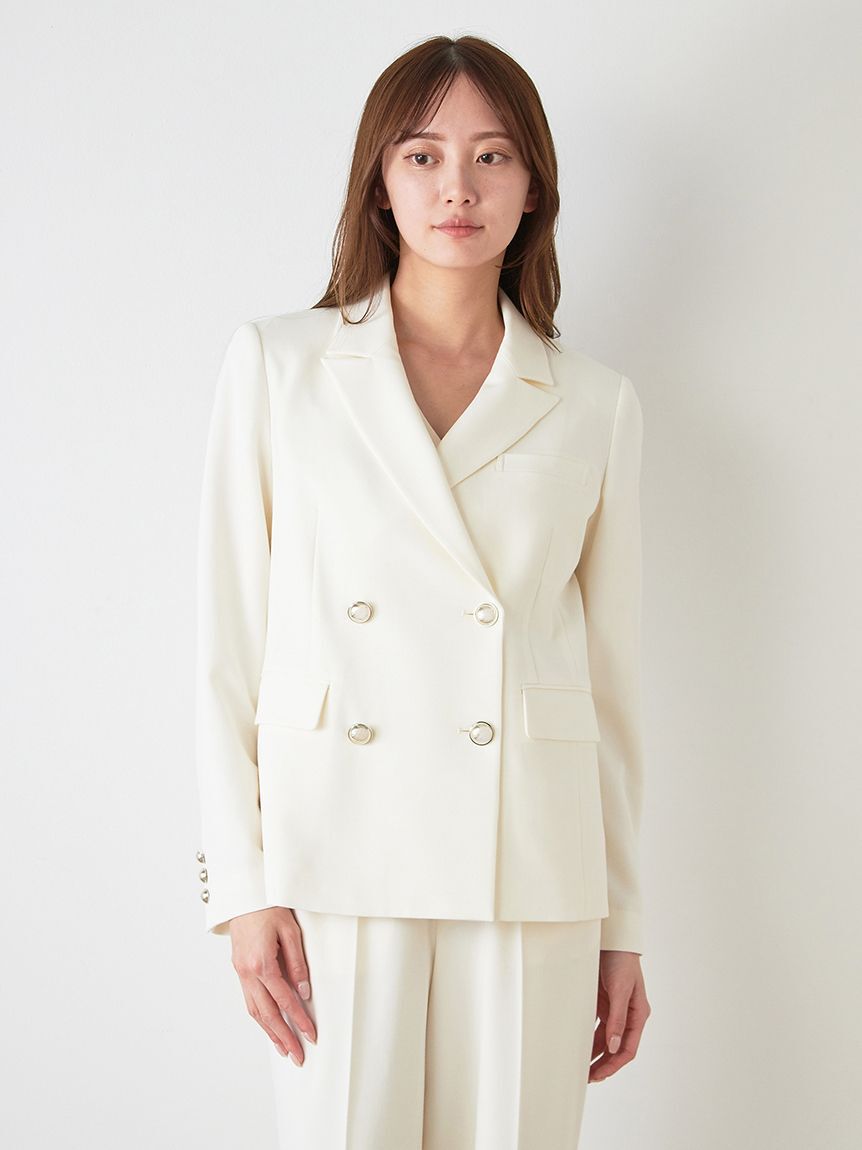 SNIDEL「Sustainableダブルブレストジャケット」|テーラードジャケット|