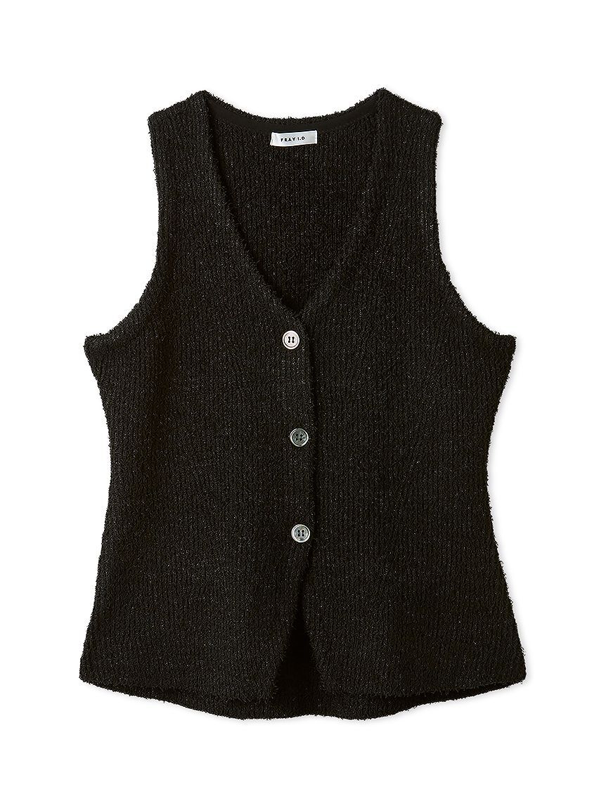 FRAY I.D「セミフレアニットジレカーディガン」|ニット・セーター|