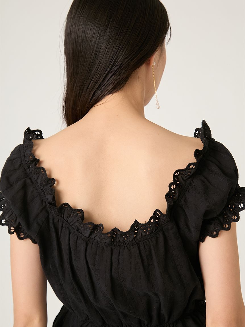 FRAY I.D「2wayフリルレースブラウス」|シャツ・ブラウス|