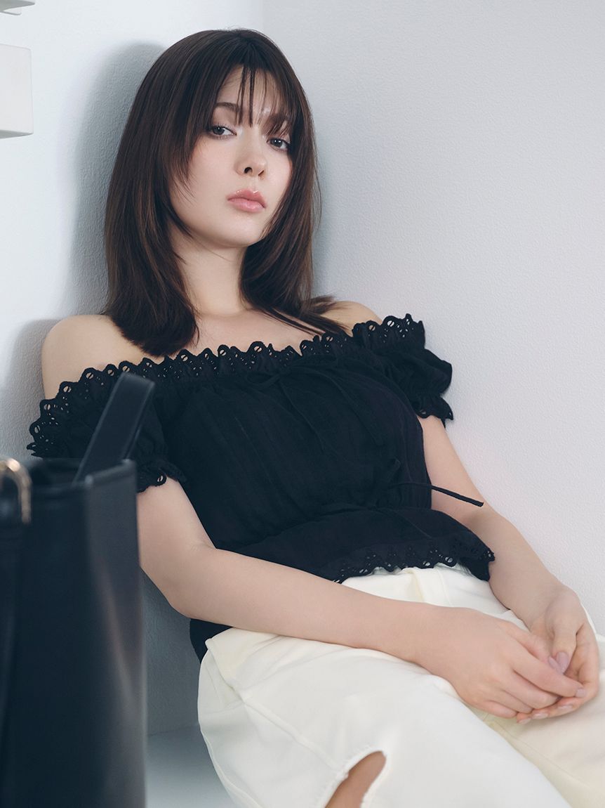 FRAY I.D「2wayフリルレースブラウス」|シャツ・ブラウス|BLK