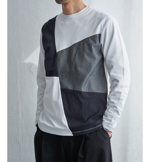 ikka「ブロックスポンチロンT」|Tシャツ・カットソー|