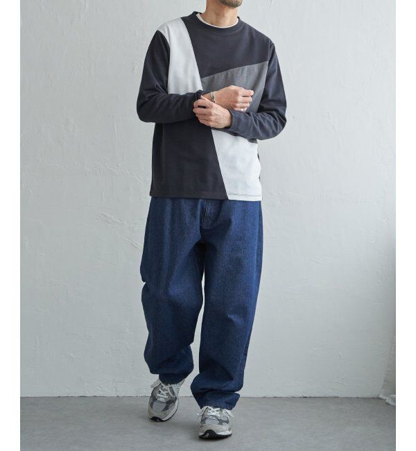 ikka「ブロックスポンチロンT」|Tシャツ・カットソー|