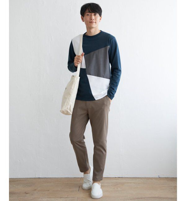 ikka「ブロックスポンチロンT」|Tシャツ・カットソー|