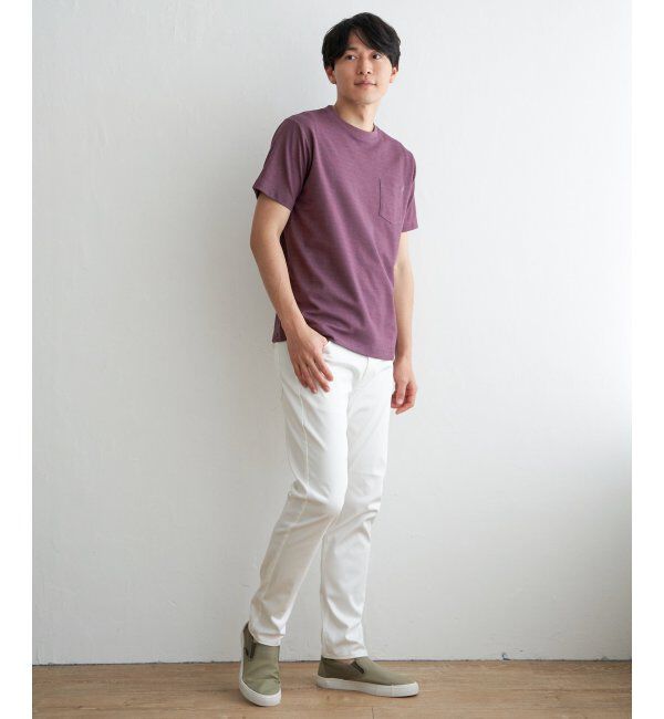 ikka「ライトダンボールダブルフェイスTシャツ」|Tシャツ・カットソー|