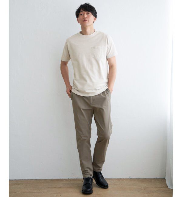 ikka「ライトダンボールダブルフェイスTシャツ」|Tシャツ・カットソー|