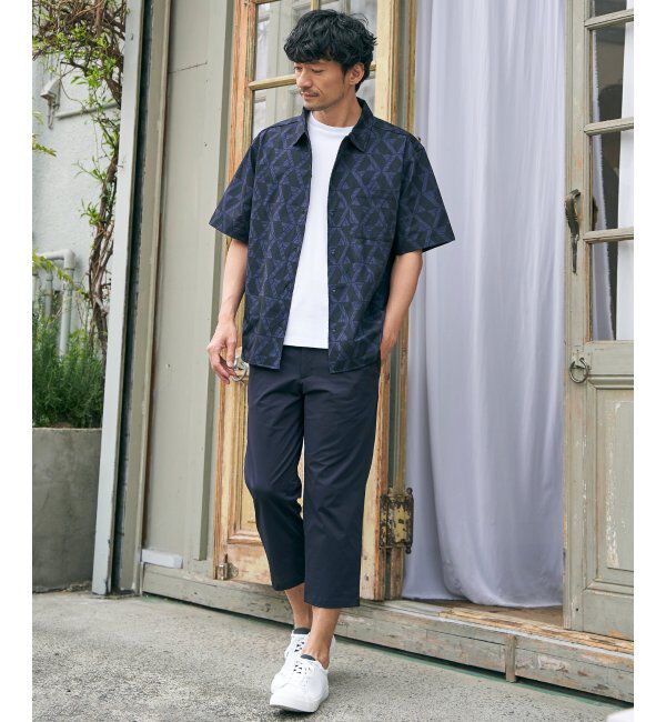 ikka「ライトダンボールダブルフェイスTシャツ」|Tシャツ・カットソー|