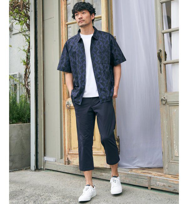 ikka「ライトダンボールダブルフェイスTシャツ」|Tシャツ・カットソー|