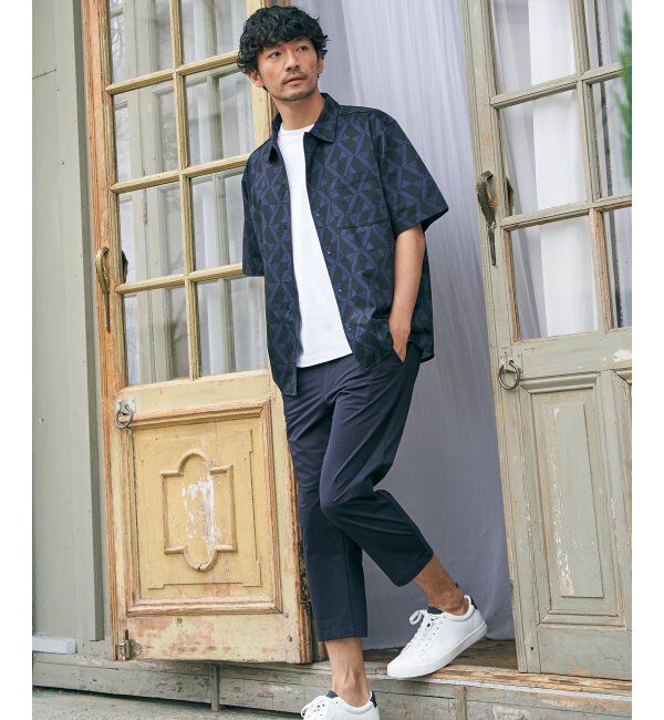 ikka「ライトダンボールダブルフェイスTシャツ」|Tシャツ・カットソー|