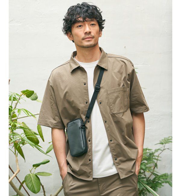 ikka「ライトダンボールダブルフェイスTシャツ」|Tシャツ・カットソー|