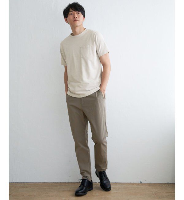 ikka「ライトダンボールダブルフェイスTシャツ」|Tシャツ・カットソー|