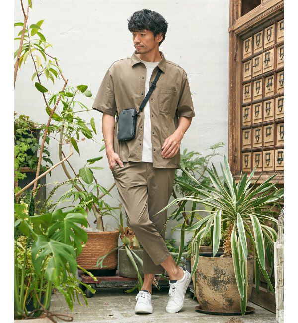 ikka「ライトダンボールダブルフェイスTシャツ」|Tシャツ・カットソー|