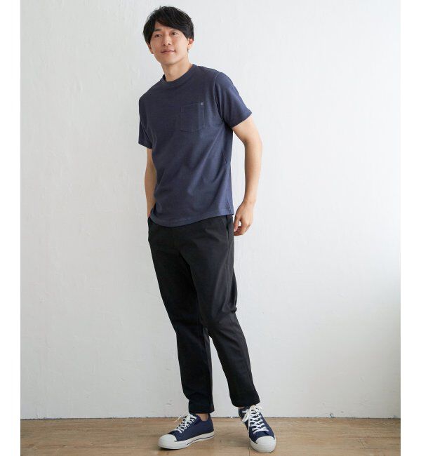 ikka「ライトダンボールダブルフェイスTシャツ」|Tシャツ・カットソー|