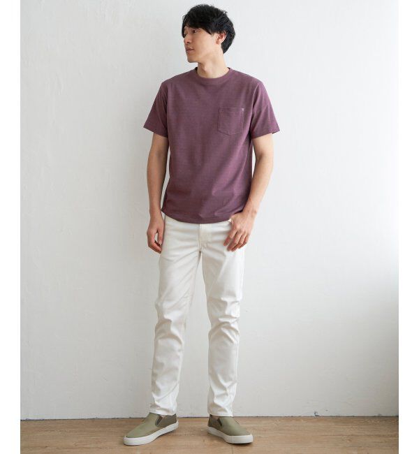 ikka「ライトダンボールダブルフェイスTシャツ」|Tシャツ・カットソー|