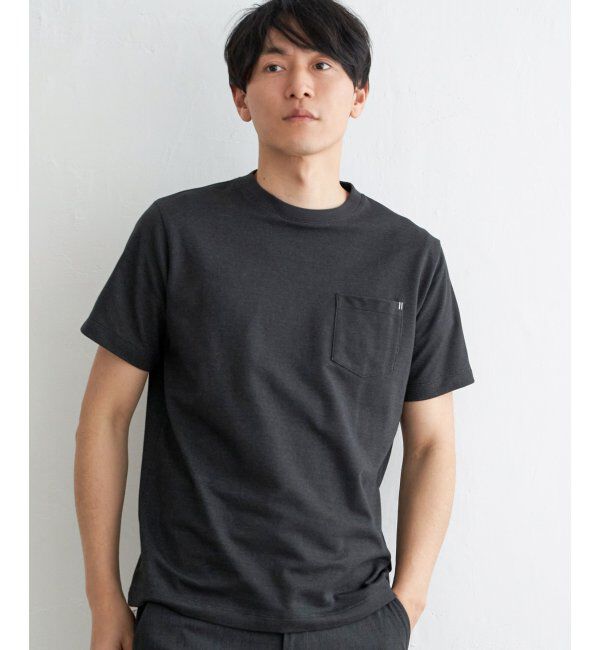 ikka「ライトダンボールダブルフェイスTシャツ」|Tシャツ・カットソー|