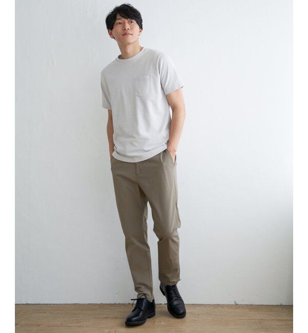 ikka「ライトダンボールダブルフェイスTシャツ」|Tシャツ・カットソー|