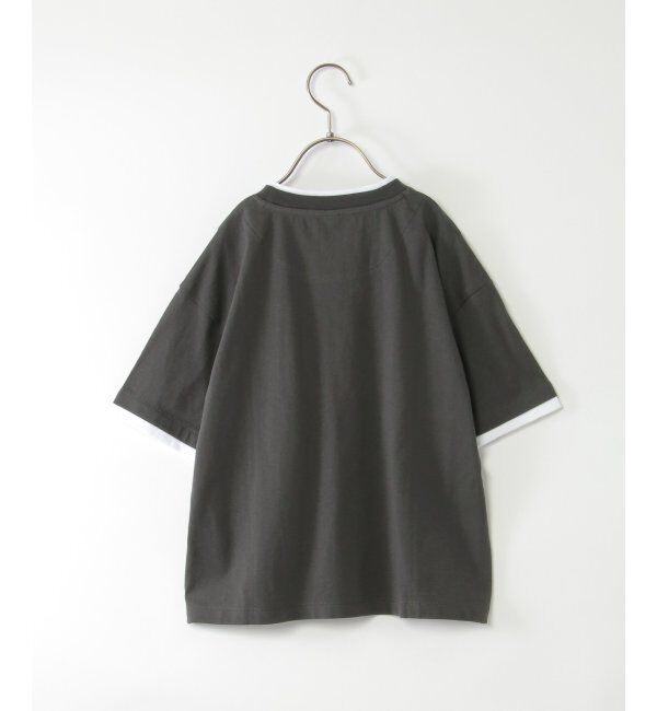 ikka kids「フォトプリントレイヤービッグTシャツ（120~160cm）」|Tシャツ・カットソー|