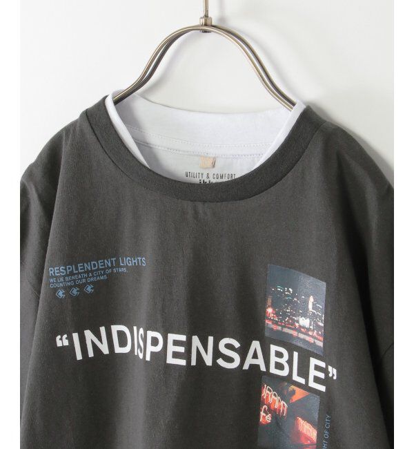 ikka kids「フォトプリントレイヤービッグTシャツ（120~160cm）」|Tシャツ・カットソー|