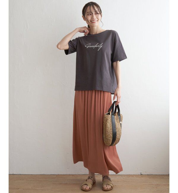 ikka「ロゴフォトプリントTシャツ」|Tシャツ・カットソー|