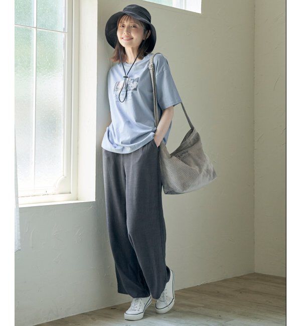 ikka「ロゴフォトプリントTシャツ」|Tシャツ・カットソー|