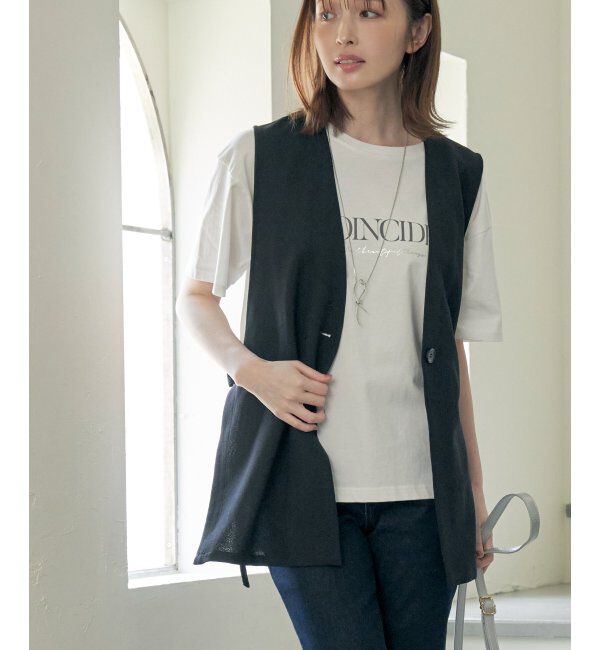 ikka「ロゴフォトプリントTシャツ」|Tシャツ・カットソー|