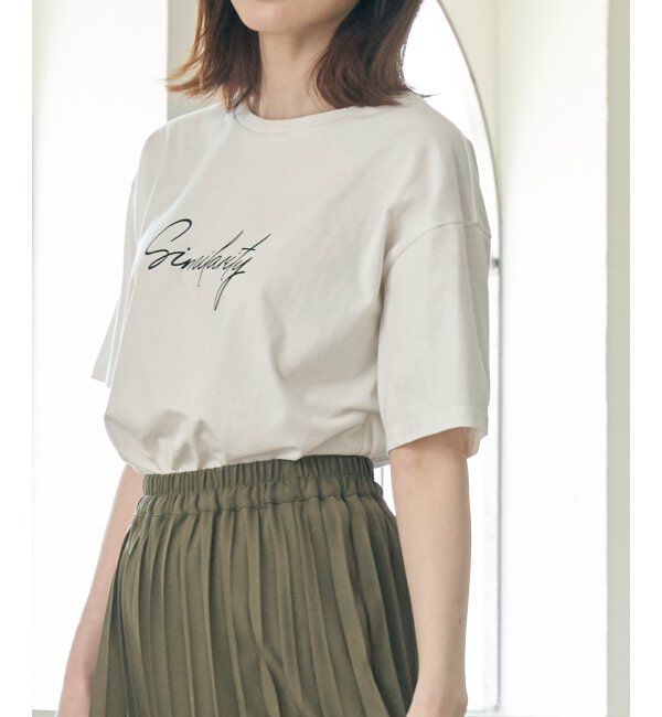 ikka「ロゴフォトプリントTシャツ」|Tシャツ・カットソー|オフホワイト