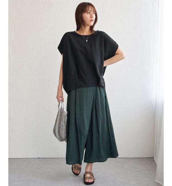 ikka「冷感鹿の子センターシームタックプルオーバー」|その他|