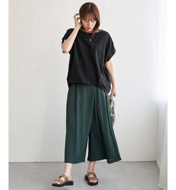 ikka「冷感鹿の子センターシームタックプルオーバー」|その他|