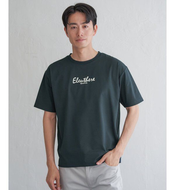 ikka「【接触冷感／速乾】速乾COOLプリントTシャツ」|Tシャツ・カットソー|