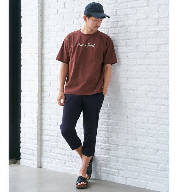 ikka「【接触冷感／速乾】速乾COOLプリントTシャツ」|Tシャツ・カットソー|