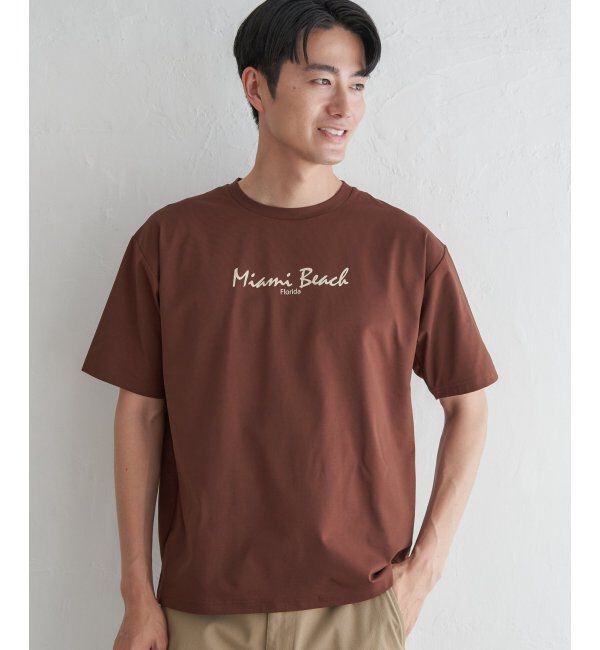 ikka「【接触冷感／速乾】速乾COOLプリントTシャツ」|Tシャツ・カットソー|