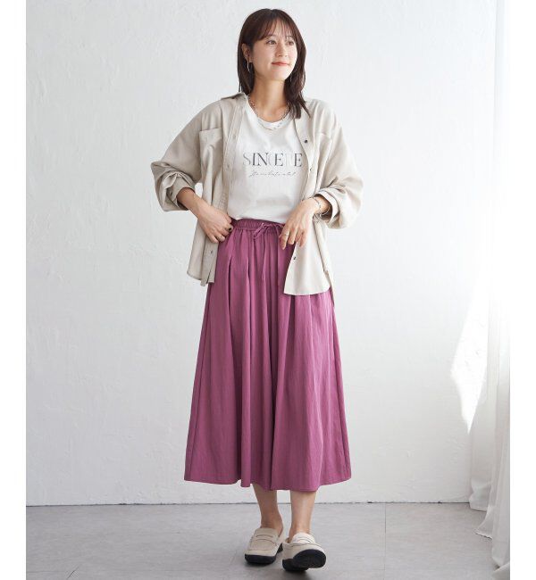 ikka「セルロース／デニムポケ付きシャツ」|シャツ・ブラウス|