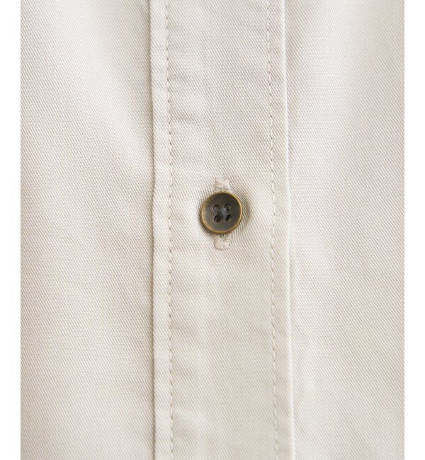 ikka「セルロース／デニムポケ付きシャツ」|シャツ・ブラウス|