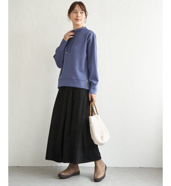 ikka「GOKU楽鹿の子ダンボールプルオーバー」|パーカー|