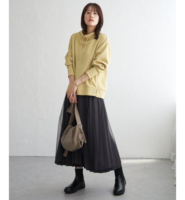 ikka「GOKU楽鹿の子ダンボールプルオーバー」|パーカー|