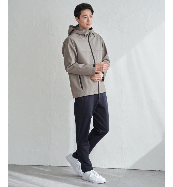 ikka「【雑誌MonoMax4月号掲載】撥水メランジ ジップマウンテンパーカー「小泉孝太郎さん着用モデル」」|ブルゾン・スタジャン|