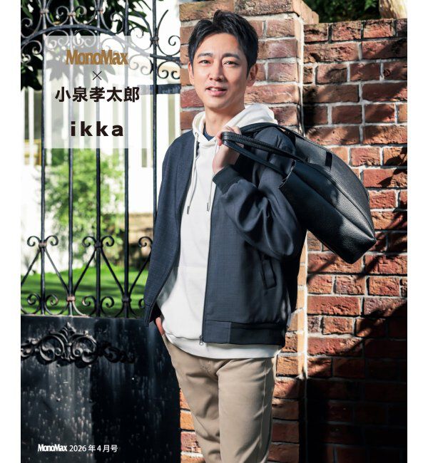 ikka「【雑誌MonoMax4月号掲載】イージーケアリネンライクブルゾン「小泉孝太郎さん着用モデル」」|ブルゾン・スタジャン|