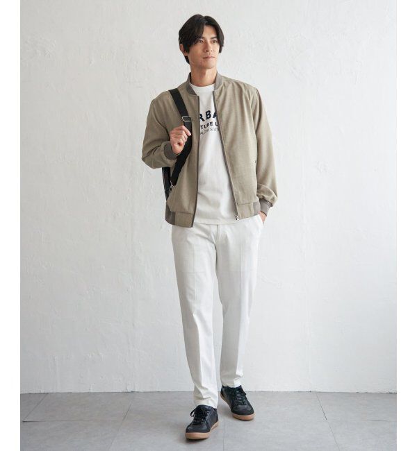 ikka「【雑誌MonoMax4月号掲載】イージーケアリネンライクブルゾン「小泉孝太郎さん着用モデル」」|ブルゾン・スタジャン|