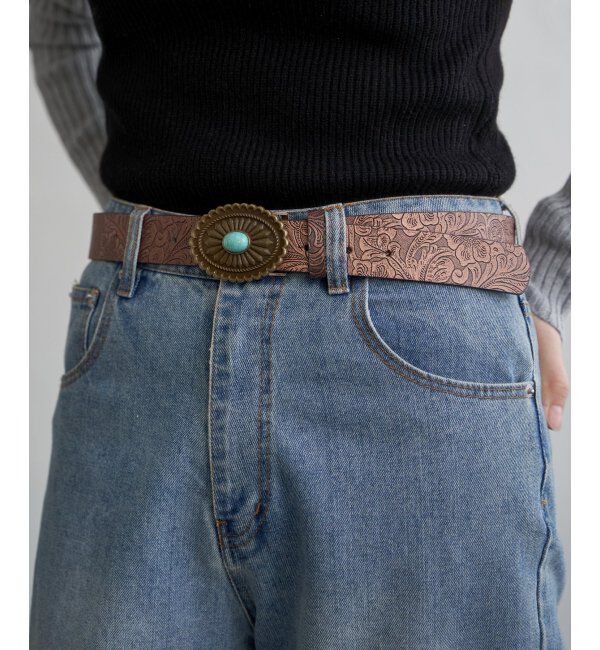 VENCE share style「ターコイズフウウエスタンベルト」|ベルト|