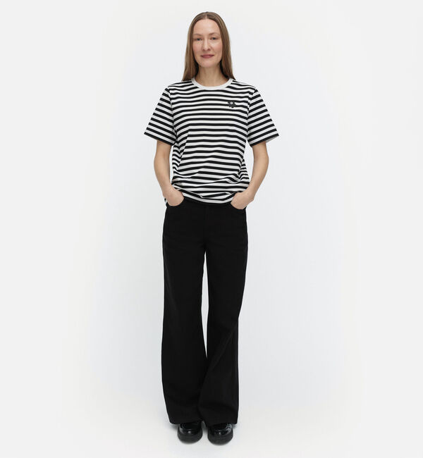 Marimekko「Tasaraita Unikko Tシャツ」|Tシャツ・カットソー|