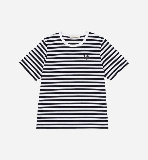 Marimekko「Tasaraita Unikko Tシャツ」|Tシャツ・カットソー|