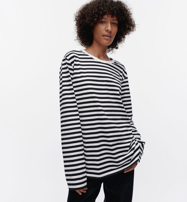 Marimekko「Tasaraita Unisex カットソー」|Tシャツ・カットソー|