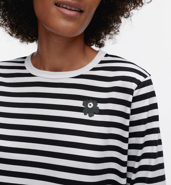 Marimekko「Tasaraita Unikko カットソー」|Tシャツ・カットソー|