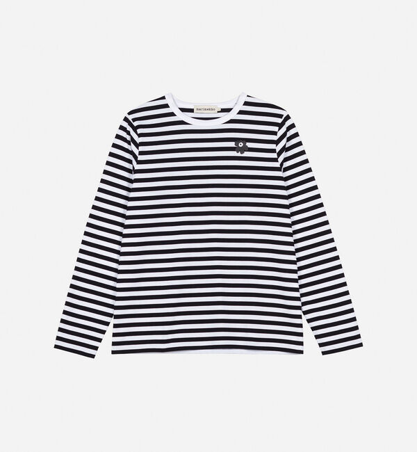 Marimekko「Tasaraita Unikko カットソー」|Tシャツ・カットソー|