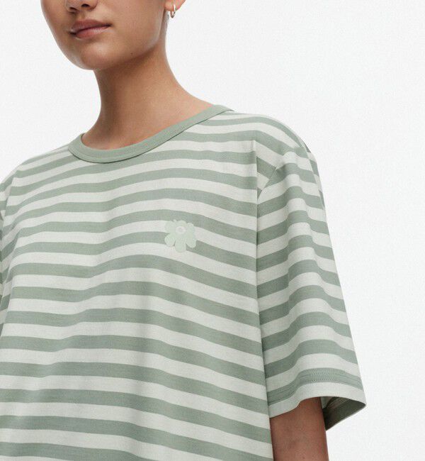 Marimekko「Tasaraita Unisex Unikko Tシャツ」|シャツ・ブラウス|