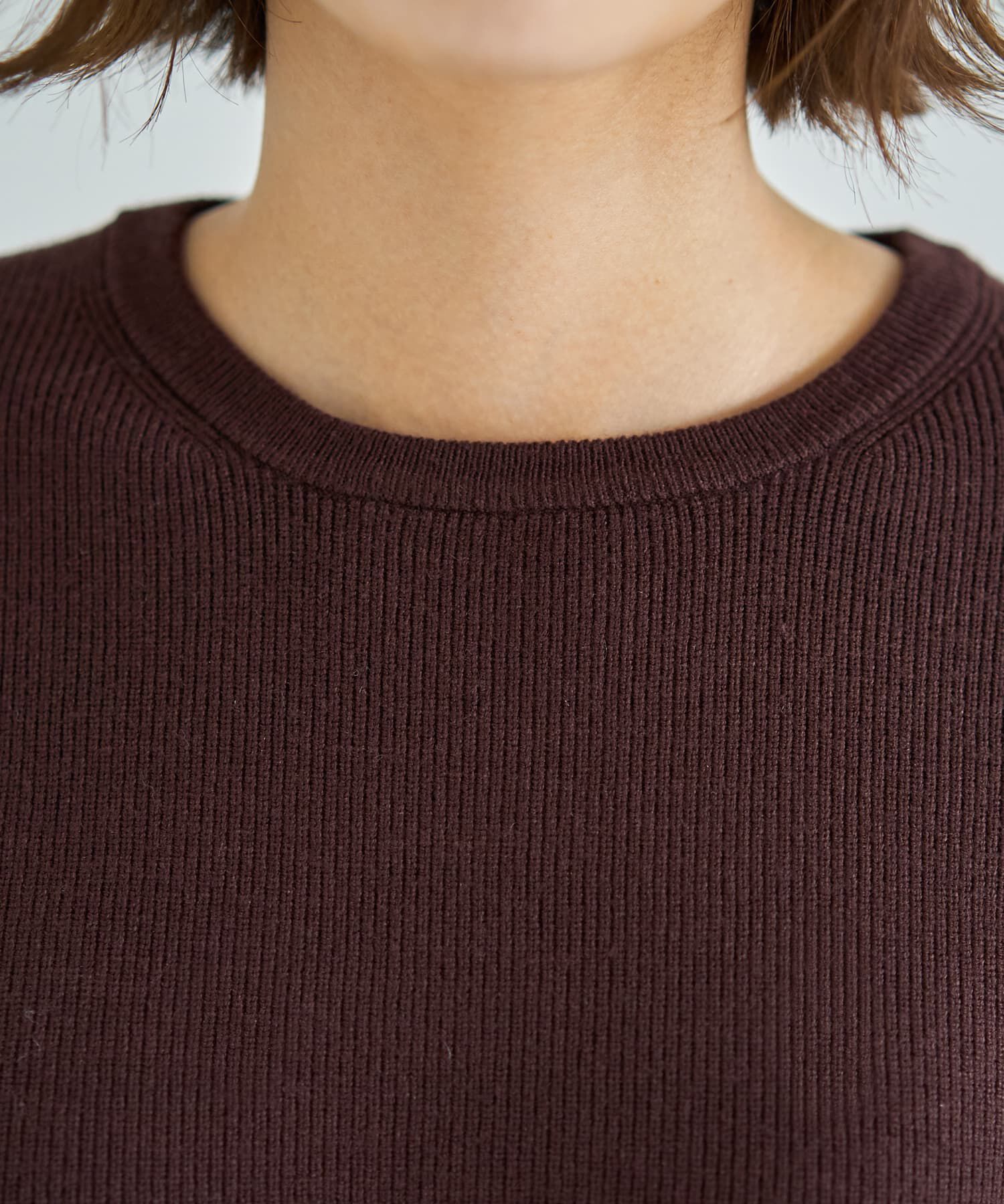 STYLE DELI「ジョーゼットコンビフレアニット」|ニット・セーター|