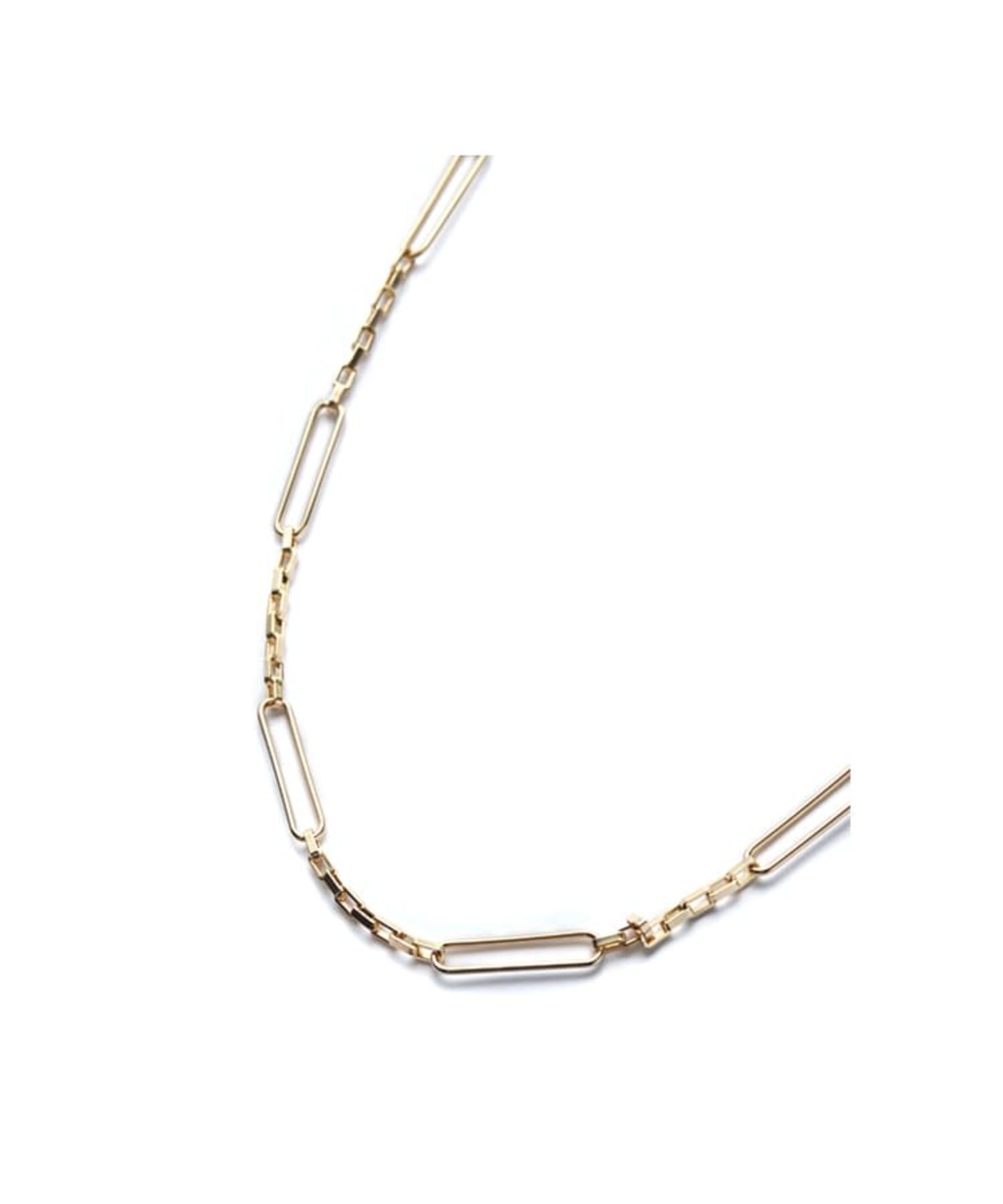 STYLE DELI「スクエア交互チェーンロングネックレス」|ネックレス|